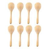 8x Maracas De Madera Mini Sonajeros De Percusión De Mano M