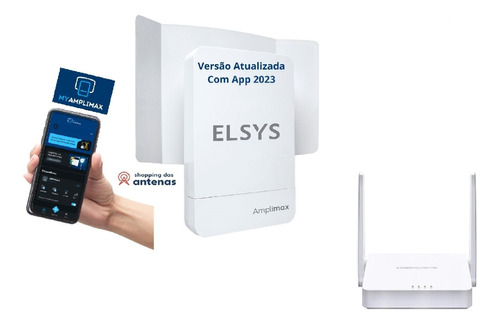 Kit Link 3g/4g Amplimax Fit Somente Dados+roteador Wi Fi 300