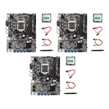 3 Placas Base De Minería B75 Eth, 8 Pcie A Usb+cpu+g1630+the