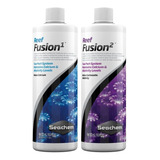 Seachem Reef Kit Fusion 1 500ml + Reef Fusion 2 500ml Suplemento Coral Aquario Marinho Crescimento