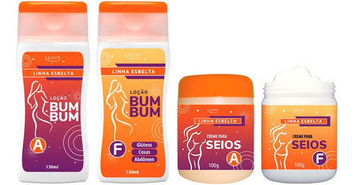 4 Cremes: Firmar E Aumentar Bumbum + Seios * Kit Completo *