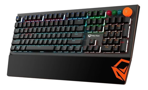 Teclado Gamer Mecánico Meetion Mk500 Antighosting Negro Usbc