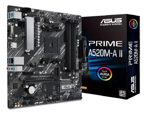 Motherboard Asus Prime A520m-a Ii Amd Ryzen Aura Rgb Pcreg