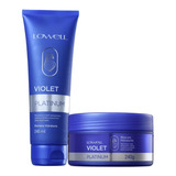 Violet Platinum - Shampoo 240ml + Máscara 240g Lowell 