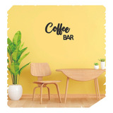 Cuadro Artesanal Cafe Coffe Bar Calado En Fibrofacil Negro