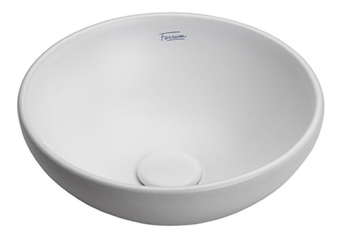 Ferrum Persis L17kf Color Branco Chica Bacha De Baño De Apoyar 320mm De Diámetro