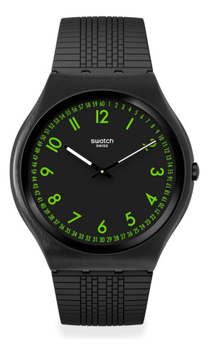 Reloj Swatch Skin Irony Brushed Green De Caucho Ss07b108