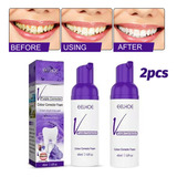 2 Peças De Creme Dental Roxo Clareador De Dentes Para Produt