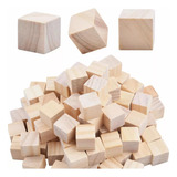 50 Cubos De Madera Nat. Montessori Juego Didáctico Niños 