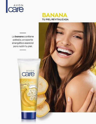 Avon Care Mascarilla Facial Banana Revitalizante - 75gr Tipo De Piel Todo Tipo De Piel