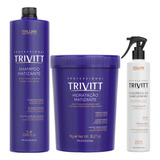 Kit Matizante Itallian Trivitt Shampoo Mascara Reconstrutor