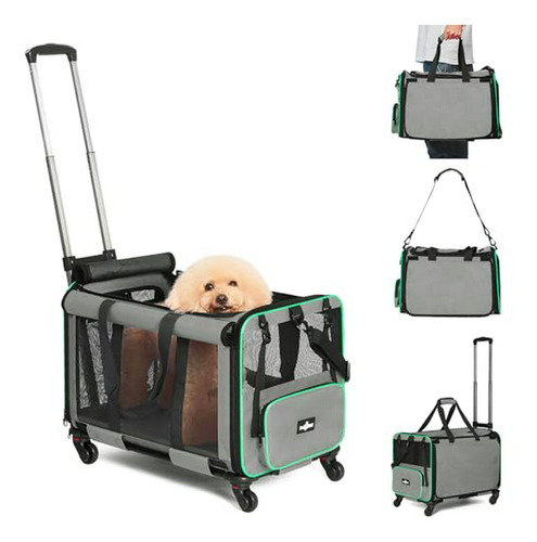 Bolso Transportador Grande Plegable Para Gatos, Compatible C