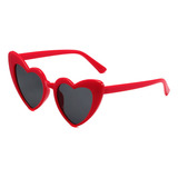 Entes Mujer Accesorios Para Lentes De Corazon Dama Moda Sol Color De La Lente Oscura Color Del Armazón Rojo Diseño Corazon Ind