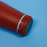 Copo Termico 420ml Caixa Som Bluetooth Cor Vermelho Liso