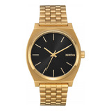 Reloj Nixon Time Teller All Dorado/black Sunray Para Mujer (