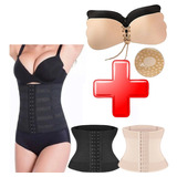 Corset Abdominal Faja Reductora Modeladora + Corpiño Pushup