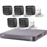 Kit 5 Camaras Seguridad Hikvision Con Audio !!!! 1080p 2mp 