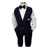 Conjunto Roupa C/colete Infantil Completo Formatura Pajem 