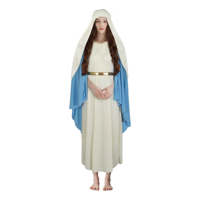 Disfraz De Virgen María Para Mujer, Disfraz Bíblico, Bata Pa