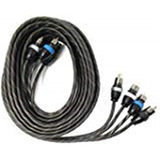 Sky High Car Audio Cables Rca De 4 Canales Trenzados De 20 P