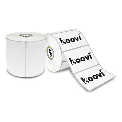 Etiqueta Térmica Blanca Koovi 3x2 (76x51mm) Rollo C\u002F1500 Pz Blanco | MercadoLibre