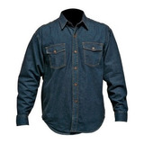 Camisa En Jean Índigo (7) Onzas Dotación Hombre Xxl, Xxxl