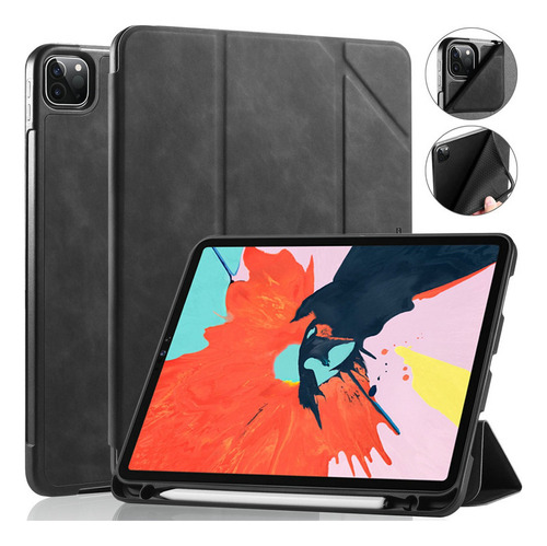 Funda De Piel Con Tapa Para iPad Pro 11 2022 Air5 Air4 10.9