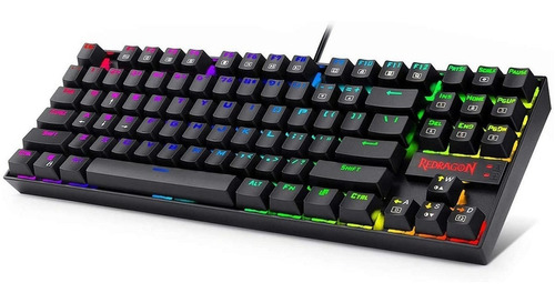 Teclado Gamer Redragon Kumara K552 Rgb Negro