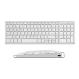 Teclado Bluetooth Com Numérico Para iPad Mac Tablet Celular