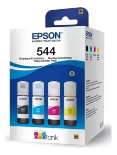 Kit 04 Refil De Tinta Para Epson T544 T544520-p L3150 L3110 