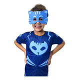 Fantasia Infantil Pj Masks Menino Gato Máscara Eva