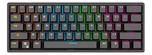 Teclado Iluminado Com Fio Mechanical Sense Gaming Keyb Ewnt