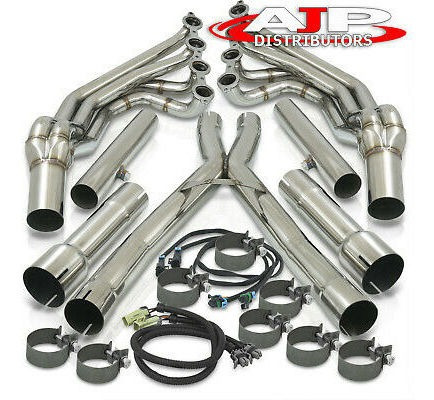 S/s Long Tube Headers Performance Manifold X-pipe For 2005