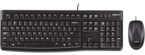 Combo Logitech Mk120 Teclado Y Mouse Con Cable Usb 