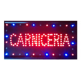 Cartel Led Carniceria- Abierto- Ofertas-bienvenido Y 40 Más