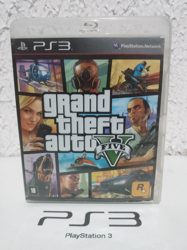 Jogo Gta 5 Completo Midia Fisica Com Mapa Fisico Ps3 R$85