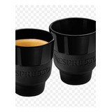 Set X2 Tazas Nespresso Negras Espresso