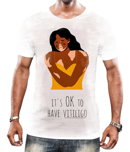 Camiseta Camisa Consciência Vitiligo Diversidade Poder Hd 5