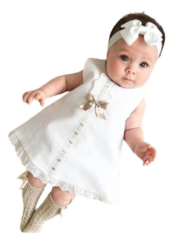 Vestido De Bebe Niña Elegante Para Fiestas Bautizos Bodas