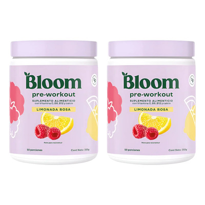 Pre Entreno Limonada Rosa Bloom 2 Pack De 350g | Envío gratis