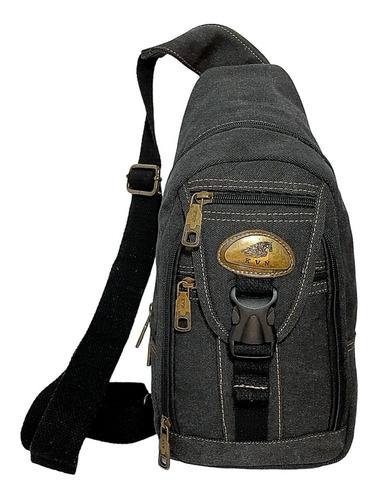 Mochila Bolsa Pequena Transversal Masculina Feminina Lona