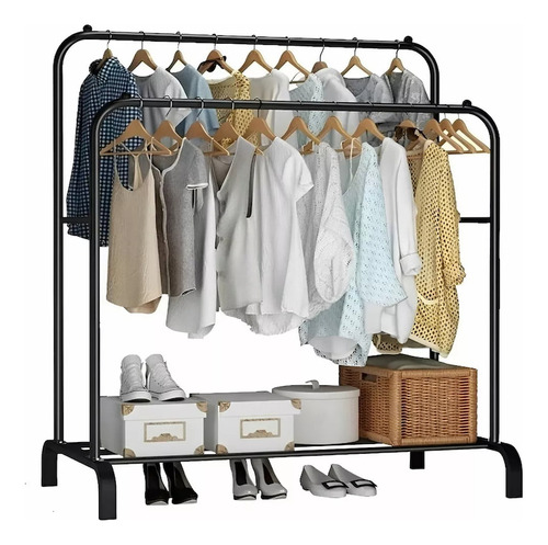 Rack Armable Percheros Metalicos De Piso Organizador Ropa