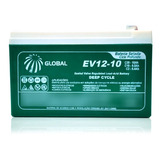 Battery Gel Selada 12v 10ah Global - Ev12-10 Ciclo Profundo