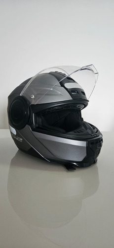 Capacete Ls2 Scope Ff902 Monocolor Cinza Fosco Tam. 56 E 62