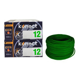 Cable Electrico Cca Konect Calibre 12 Verde 100 Metros 2pzs