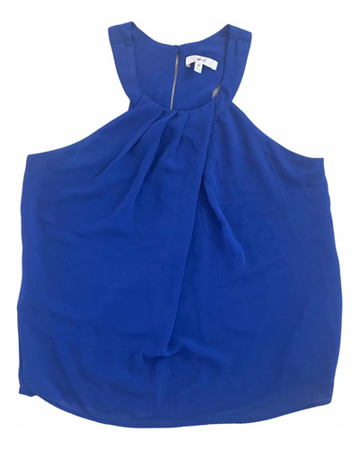 Blusa Azul Klein Importada Vuelo Halter M