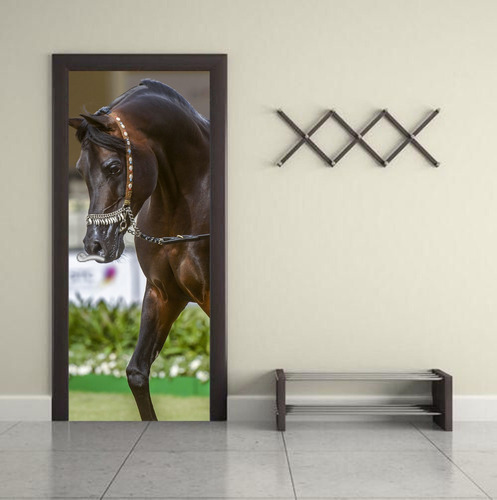 Vinilo Para Puerta Caballo Campo Horse Vinil Decorativo M10