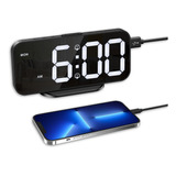 Despertador Digital, Despertador Led Con Espejo Hd De 6.7 Pu