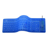 Teclado Flexible Silicon Alambrico Usb Portatil Para Pc Lap