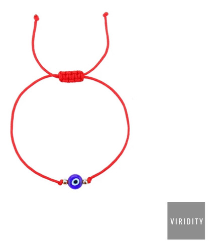 Pulsera Hilo Rojo Ojo Turco Protectora Envidia Unisex X1